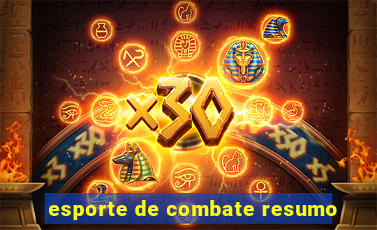 esporte de combate resumo